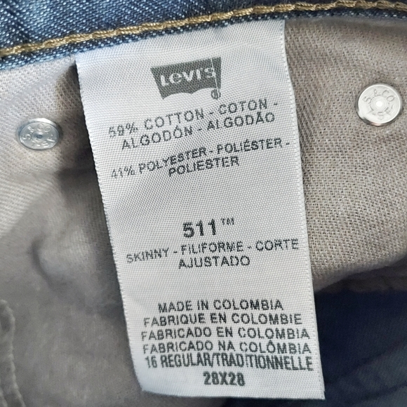 Levi's 511 Dark Wash Slim Fit Size 28 x 28 - Picture 11 of 11